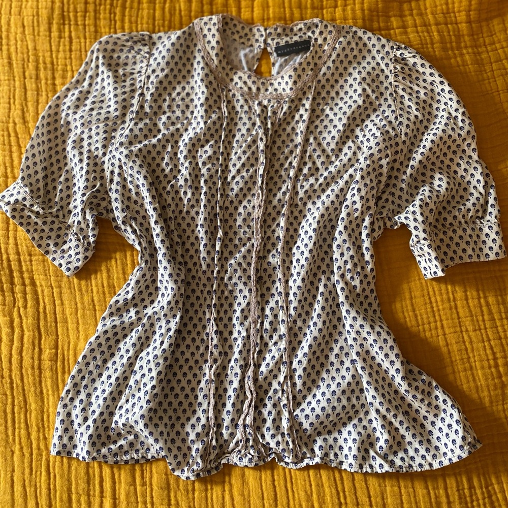 Short Sleeved Boho Peasant Top